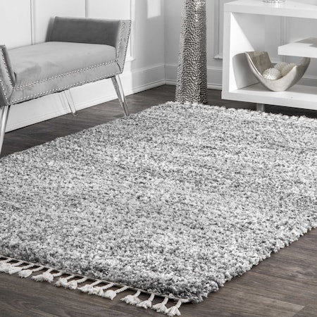 Nuloom Brooke Shag Tasseled Area Rug 3ft x 5ft KKEL04B-305